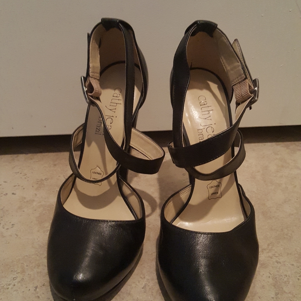 Cathy Jean Brazil Leather Platform shoes